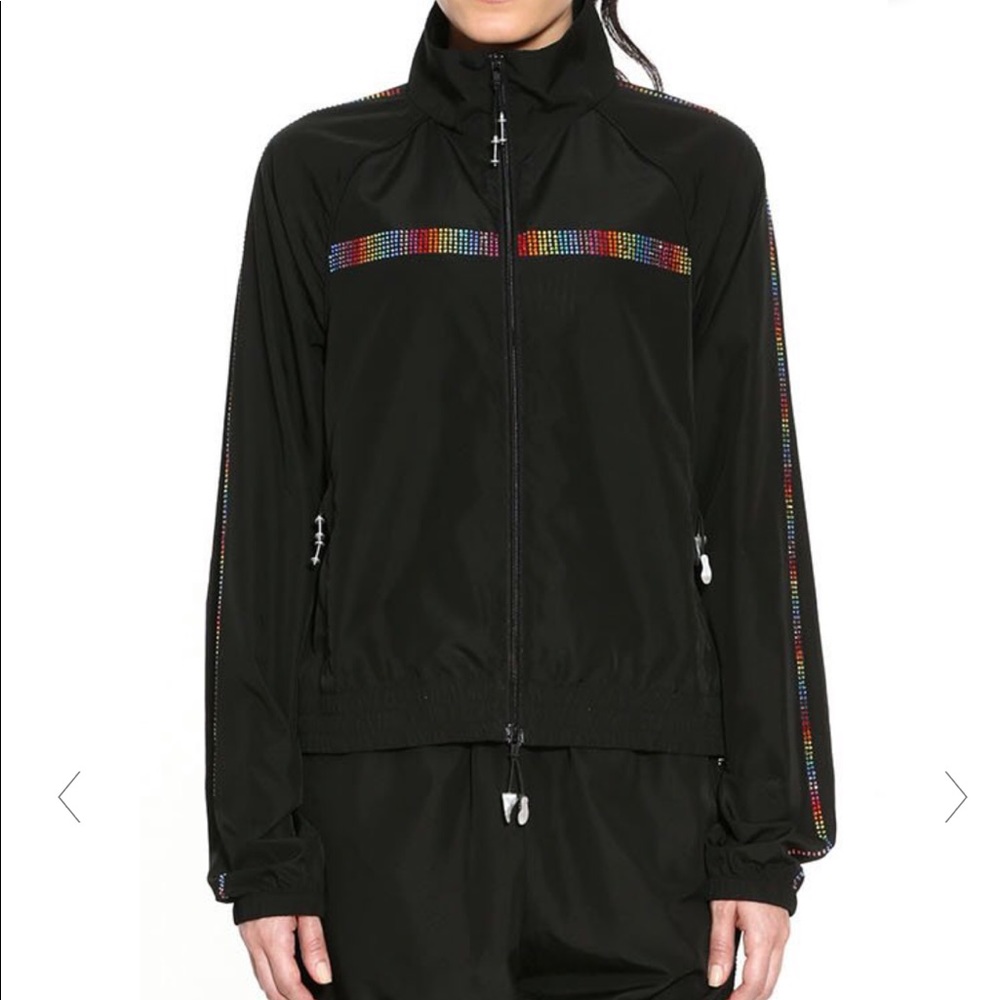 Adam Selma’s Sport Rainbow Crystal Track Jacket!